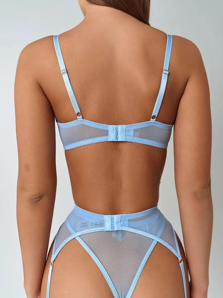 Céleste Bleu | 3-Piece Seductive Lingerie Set