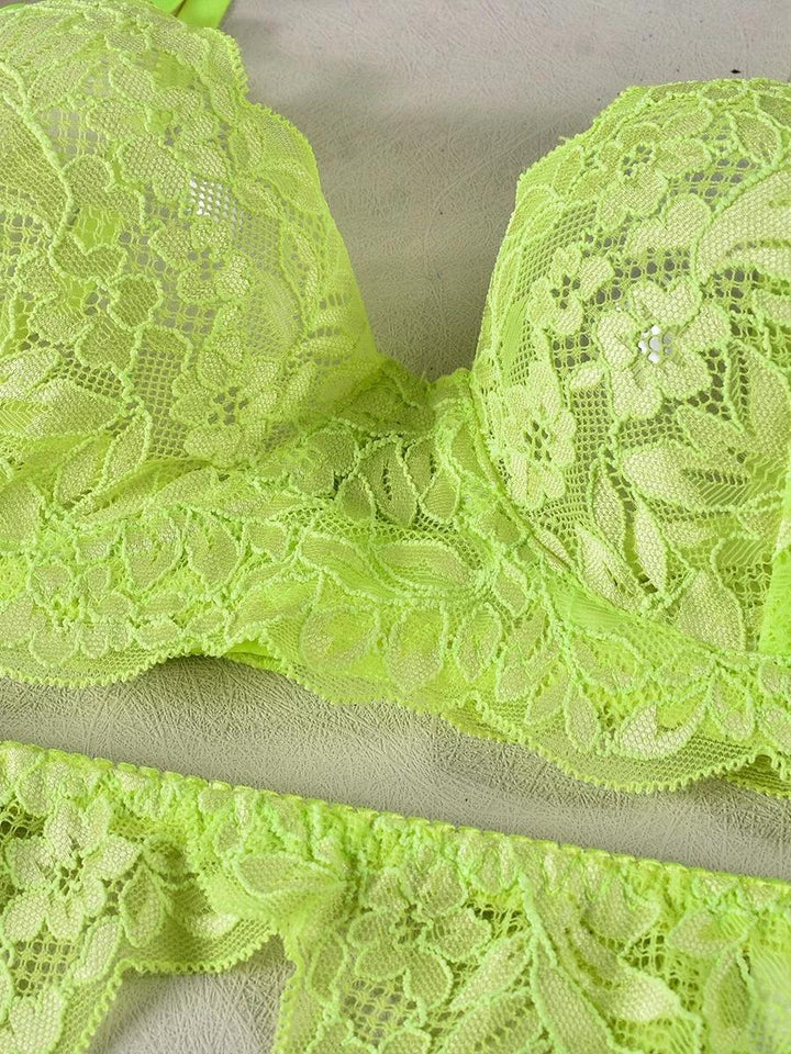 Neon Désir | 3-Piece Seductive Lingerie Set