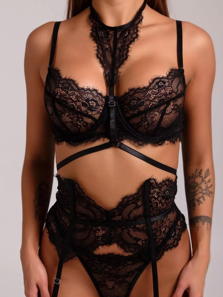 Delphine | 3-Piece Luxury Lingerie Set