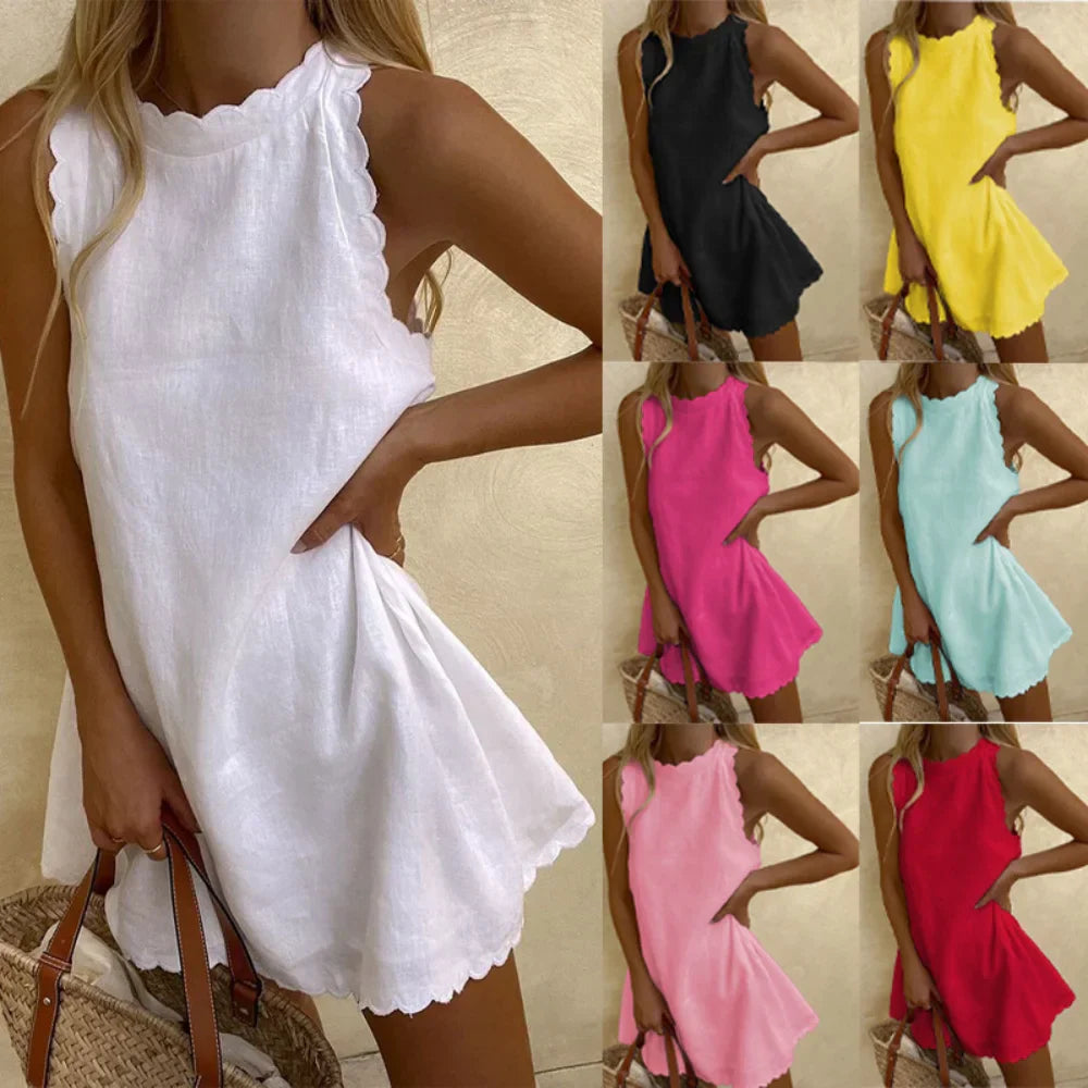 Radiant Daze - Chic Halter Dress