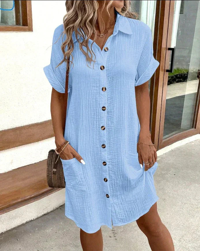 Summer Stroll - Breezy Polo Dress