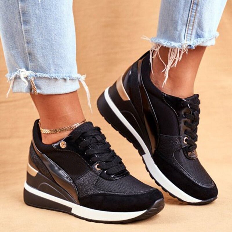 RadiantStride - Sleek Statement Sneakers