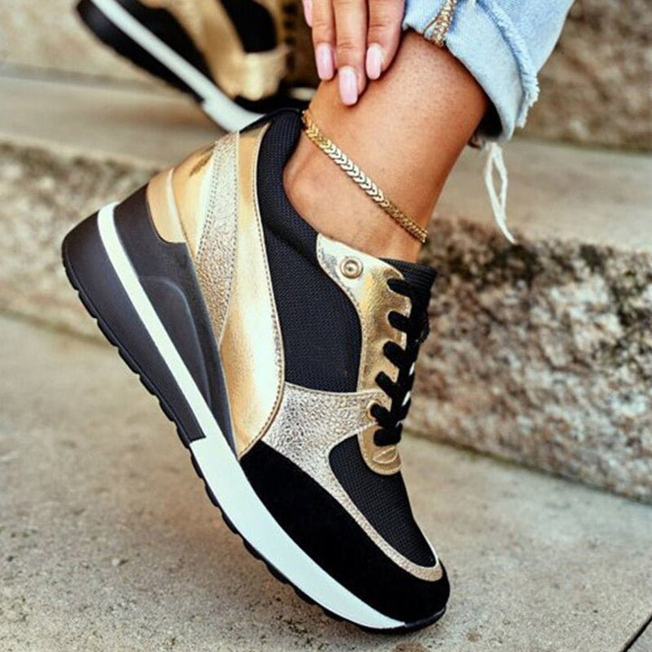 RadiantStride - Sleek Statement Sneakers