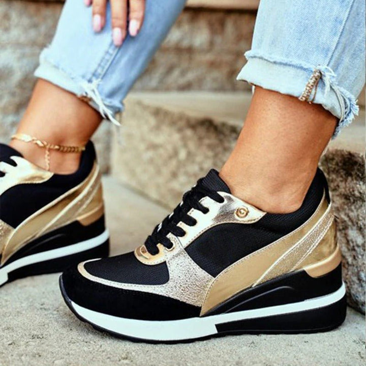 RadiantStride - Sleek Statement Sneakers