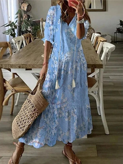 Ocean Whisper - Relaxed Fit Maxi